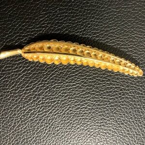 Coro Gold Tone Peapod Brooch